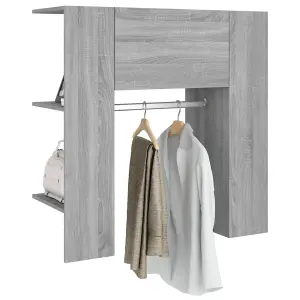 Berkfield Hallway Cabinet Grey Sonoma 97.5x37x99 cm Engineered Wood