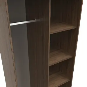 Fuji Open Wardrobe in Carini Walnut (Ready Assembled)