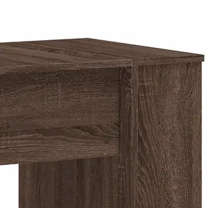 Berkfield Desk Brown Oak 140x50x75 cm Engineered Wood