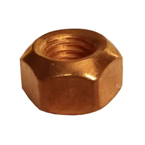 8 x Copper Flashed Exhaust Manifold Nuts M10 x 1.5 Pitch High Temperature