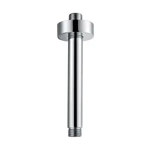 Chrome Round Short Ceiling Shower Arm Brass Body Finish 120mm