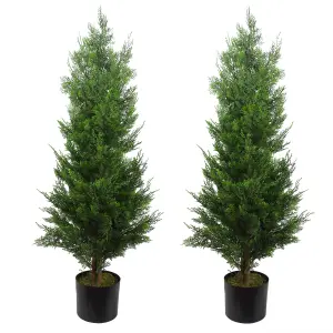 120cm Artificial Cypress Topiary