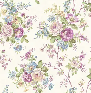 SK Filson Purple Floral Wallpaper