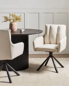 Beliani Modern Set of 2 Chairs SARDOAL Beige