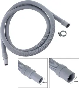 SPARES2GO Universal Washing Machine / Dishwasher Fill Hose + Drain Hose Extension Set (5 Metre)