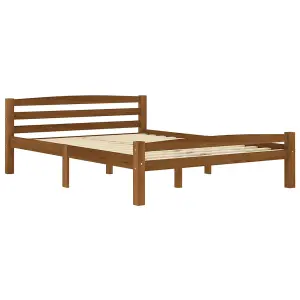 Berkfield Bed Frame Honey Brown Solid Pinewood 140x200 cm