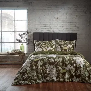 EW by Edinburgh Weavers Lavish Floral Cotton Sateen Duvet Cover Set