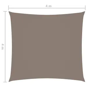 Berkfield Sunshade Sail Oxford Fabric Square 4x4 m Taupe