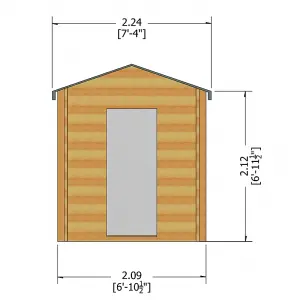 Camelot 19 mm Log Cabin 7 x 7 Feet