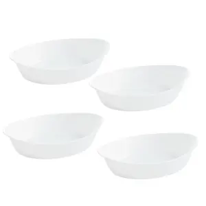 URBNLIVING 32cm Diameter Serving Food Dishes Set of 4 Pcs