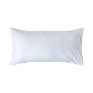 Homescapes White Egyptian Cotton Housewife Pillowcase 200 TC, King Size