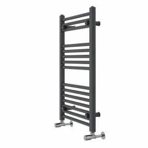 Rinse Modern Bathroom Heated Towel Rail Ladder Radiator 800x500mm Straight for Bathroom Kitchen Anthracite