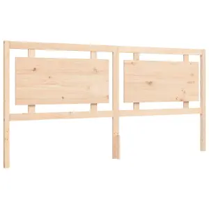 Berkfield Bed Frame with Headboard 200x200 cm Solid Wood