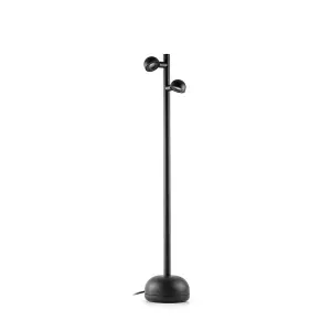 Luminosa Brot Integrated LED Bollards Outdoor Ground Light Black, 2700K