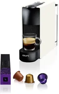 Krups Nespresso Essenza Mini Capsule Coffee Maker, 19-Bar Coffee Machine With 2 Coffee Programmes, Ultra-Compact Size And Auto-Off Function, 1450 W,