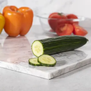 White Marble Chopping Board - Worktop Saver