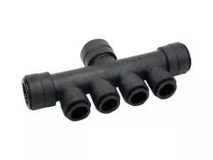 John Guest Speedfit 4 Port Rail Manifold 22 X 10mm