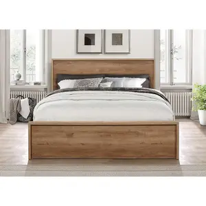 Birlea Stockwell Small Double Bed Rustic Oak