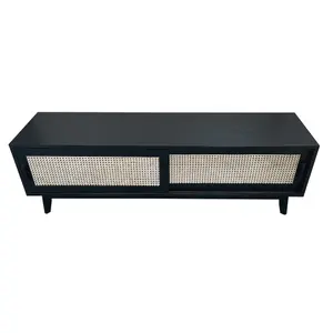 Java TV Unit, Black, W150xD45xH47cm