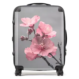 Delicate Pink Flowers Suitcase - Large