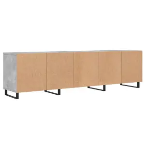 Berkfield TV Cabinet Concrete Grey 150x30x44.5 cm Engineered Wood