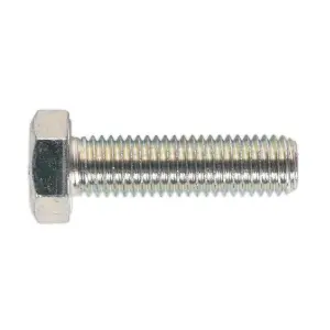 Sealey HT Setscrew M14 x 50mm 8.8 Zinc Plated DIN 933 - Pack of 10 Pieces SS1450