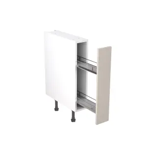 Kitchen Kit Base Unit with Pull Out Storage 150mm w/ Slab Cabinet Door - Ultra Matt Light Grey