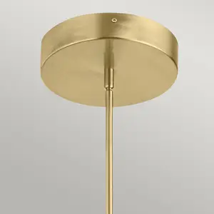 Luminosa Kichler Calters Integrated LED Pendant Ceiling Light Champagne Gold, 3000K