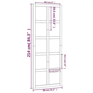 Berkfield Barn Door 80x1.8x214 cm Solid Wood Pine