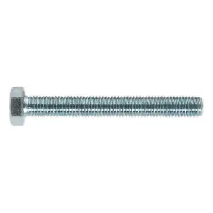 Sealey HT Setscrew M12 x 100mm 8.8 Zinc Pack of 10 SS12100