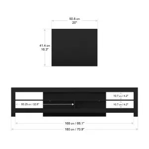 AVF Calibre 1.8m TV Stand, for TVs up to 85" - Black Oak