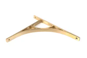 Satin Brass Tyne Shelf Bracket (314mm x 250mm)