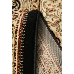 Melrose Classic Traditional Black Vintage Area Rug 160/230cm