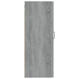 Berkfield Hanging Cabinet Grey Sonoma 35x34x90 cm Engineered Wood