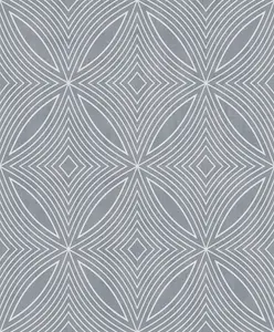 Galerie Special FX Blue Silver Metallic Spiral Embossed Wallpaper