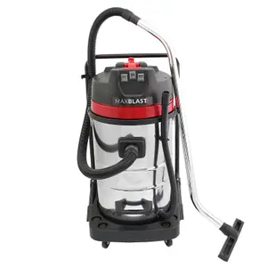 Industrial Vacuum Cleaner 80L Wet & Dry 3000W Stainless Steel Commercial Hoover