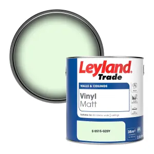 Leyland Trade Vinyl Matt Walls & Ceilings Emulsion Paint (S 0515-G20Y) 2.5L