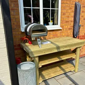 MG Timber Products: Indoor/Outdoor Wooden Workbench / Potting Table / BBQ Table / Pizza Oven Table / Garden Table, 7FT Workbench