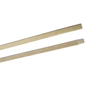 10 x Beech Wood Handle for Broom, Mop, Flag Pole, Plant Support - Non-Threaded - 120 cm (3.94 ft) Long, 22 mm (7/8") Thick Shaft