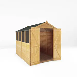 Mercia 8 x 6ft Overlap Apex Shed (Double Door) Yes