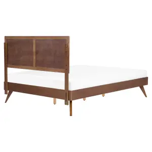 EU King Size Bed Dark Wood ISTRES