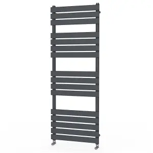 Rinse Flat Panel Anthracite Towel Radiator Bathroom Heated Towel Rail 1600x600mm