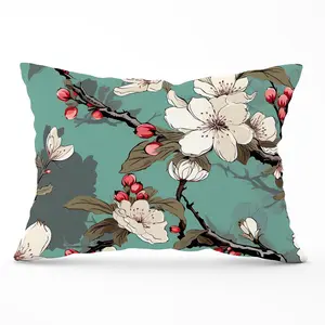 Pink Blossom Asian Design Cushions 33cm x 48cm