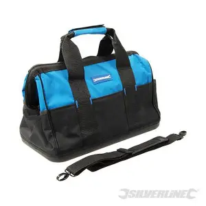 Silverline (268974) Tool Bag Hard Base Wide Mouth 400 x 200 x 300mm