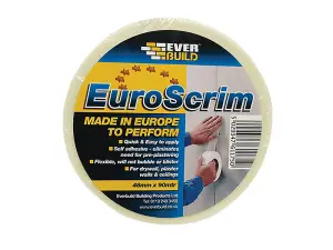 EVERBUILD SELF ADHESIVE EURO SCRIM / MESH PLASTERBOARD TAPE 100mm X 90 metre (PREMIUM QUALITY), 12