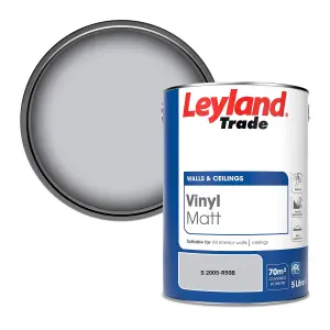 Leyland Trade Vinyl Matt Walls & Ceilings Emulsion Paint (S 2005-R50B) 5L