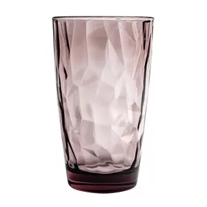 Bormioli Rocco - Diamond Highball Glasses - 470ml - Purple - Pack of 6