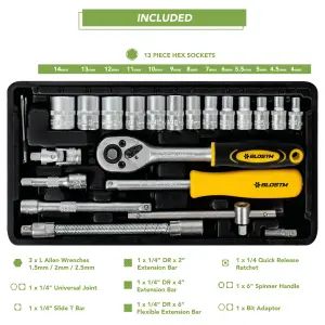 BLOSTM Socket Wrench Set - 46 Piece