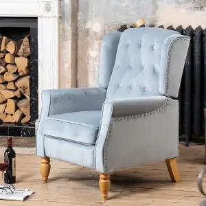 Annapoli Recliner Armchair - Light Blue