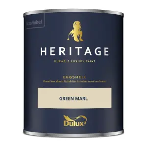 Dulux Trade Heritage Green Marl Eggshell Wall paint, 750ml